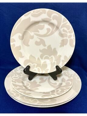 4pc. Martha Stewart Collection Lisbon 2 Dinner & 2 Salad Plates